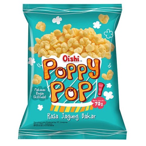 

Jual Oishi Poppy Pop 70 gr Snack Popcorn Rasa Jagung Bakar Camilan Murah