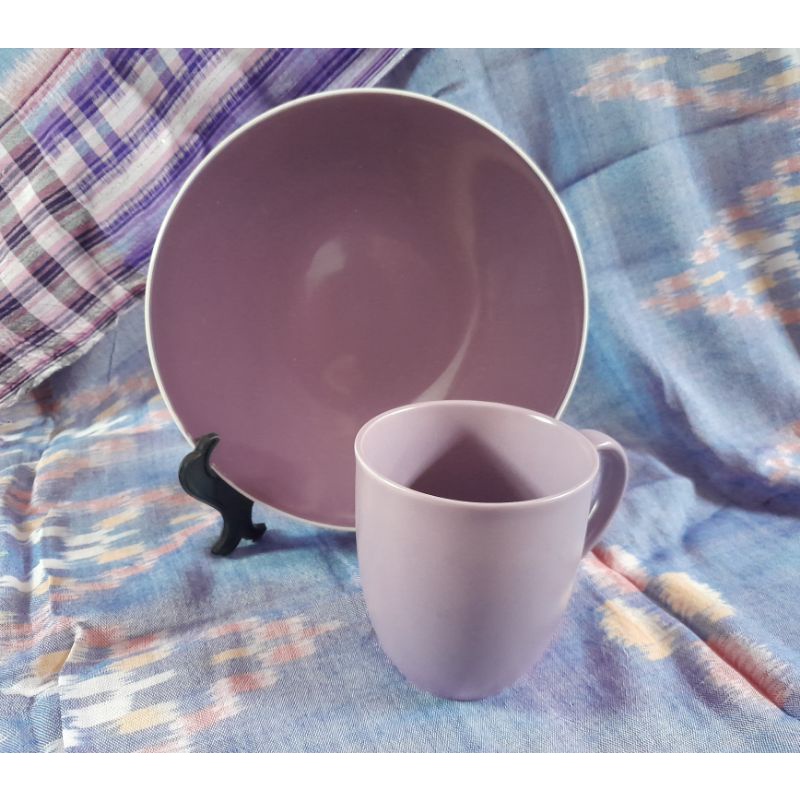 Violet Set (Salad Plate dan Mug)
