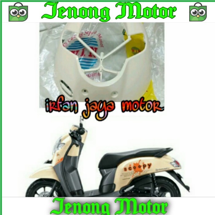 TERBARU Tameng dasi body depan honda scoopy all new 2018 cream