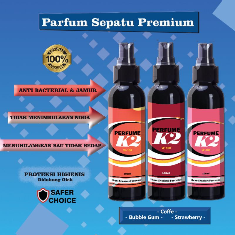 PARFUM SEPATU PENGHILANG BAU DAN JAMUR ANTI BAKTERI 100ML ORIGINAL K2