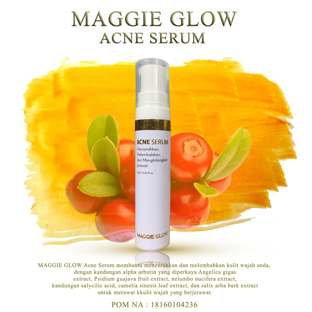 MAGGIE GLOW ACNE SERUM BPOM NA18160104236 by AILIN