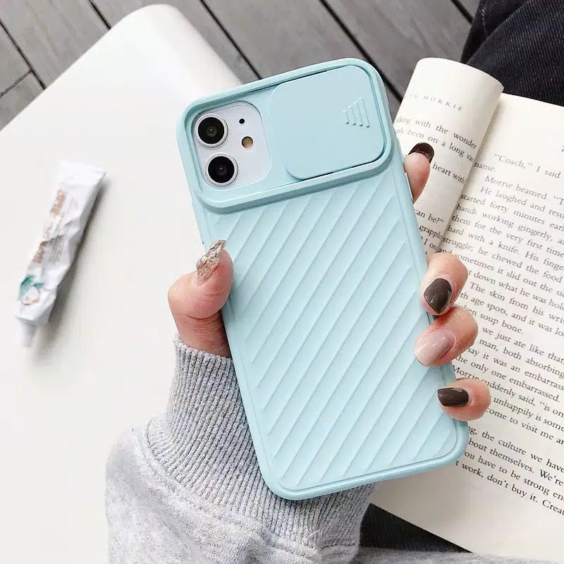 [CASING IMPOR] iPhone 12 Pro / 12 Pro Max Tutup Pelindung Kamera Geser Soft Case by WEIKA COD