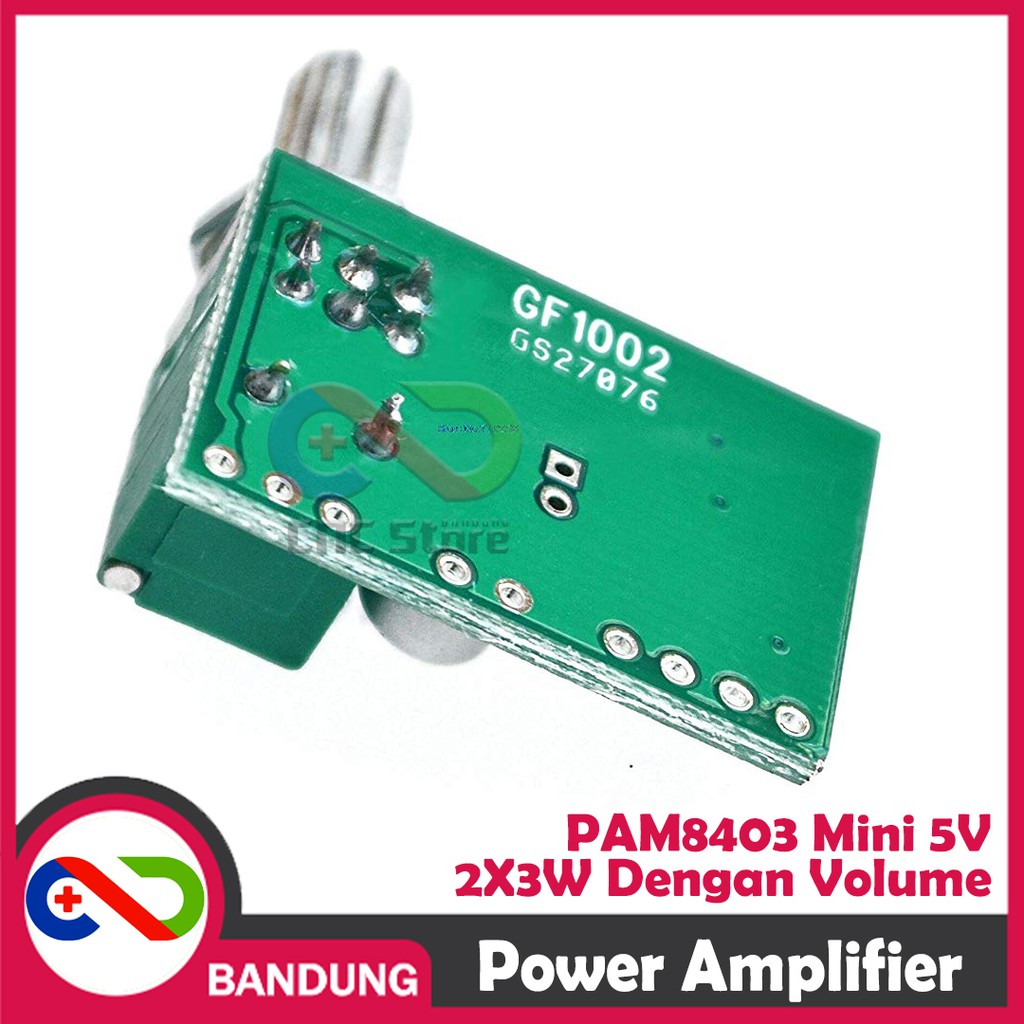 PAM8403 MINI 5V DIGITAL POWER AMPLIFIER 2X3W XTW8403 POTENTIO SWITCH