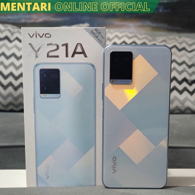 Vivo y21A Ram 4+1 Gb internal 64Gb Fullset Ori (Like New)