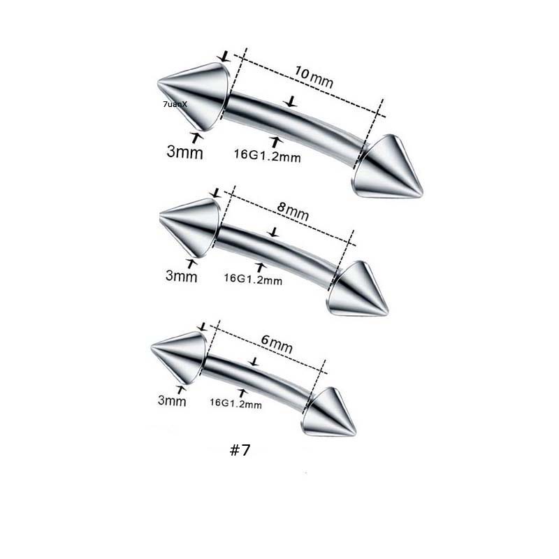 1pc Anting Tindik Hidung / Bibir / Telinga Bahan Stainless Steel Hypoallergenic Untuk Pria / Wanita