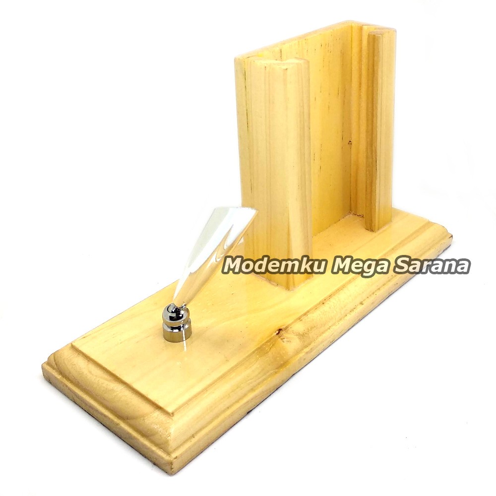 Tempat Bolpoin + Kartu Nama Kayu Wayang Rama Shinta 16x7x12 cm