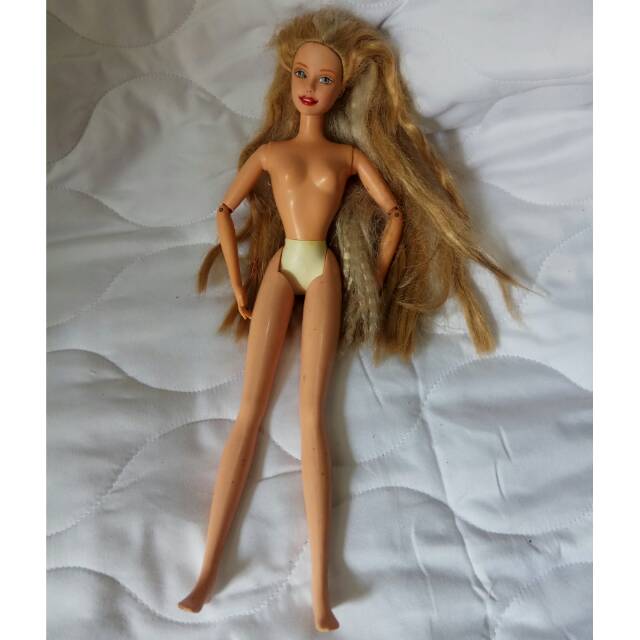 Boneka Langka Barbie Second Original Mattel Inc 1995 Indonesia Lengan bisa d tekuk rambut panjang