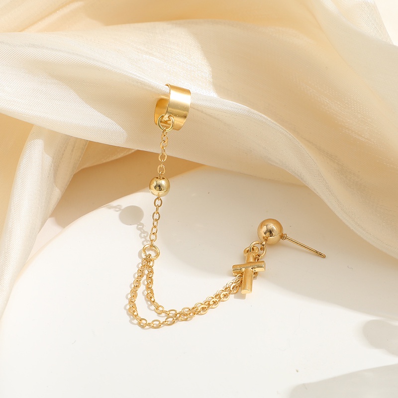17km Anting Klip Wanita Bentuk Hati / Kupu-Kupu / Daun / Pita Hias Kristal Elegan-34