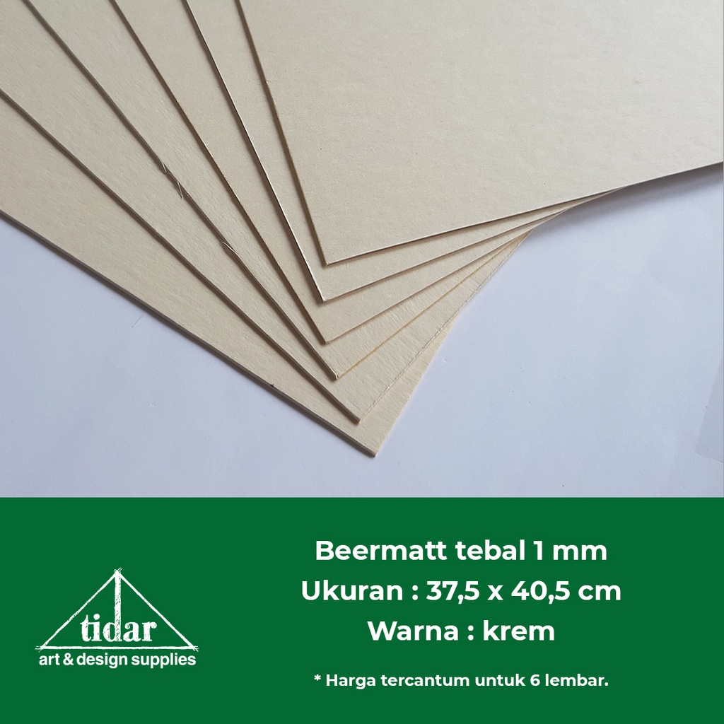 

Dck Beermatt Tebal 1 MM - Birmat - Birmet Board - Karton - Dinding Maket