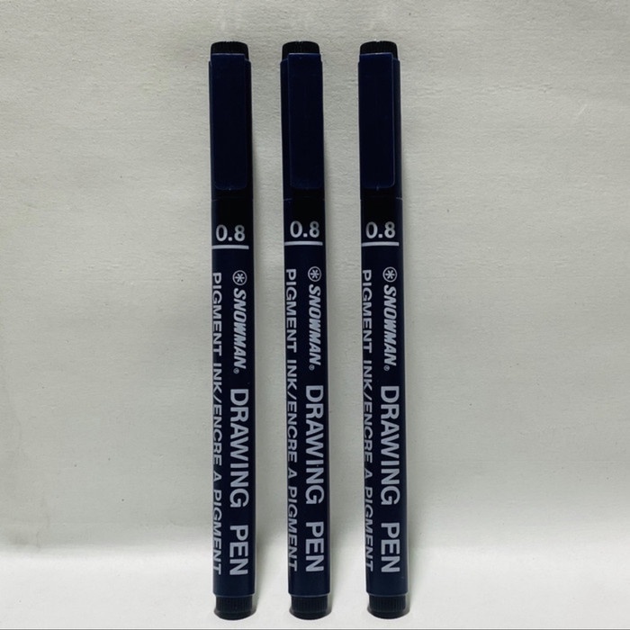 

Pendrawing- Drawing Pen Snowman 0.8 No.Ft 700 ( Hitam ) / 1 Box Isi 12 Pcs -Drawing-Pen.