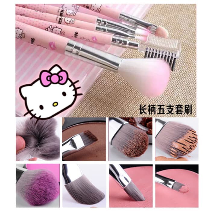 Kitty Brush 5 in 1 ~ Kuas Hello Kitty isi 5 ~ KEMASAN PLASTIK