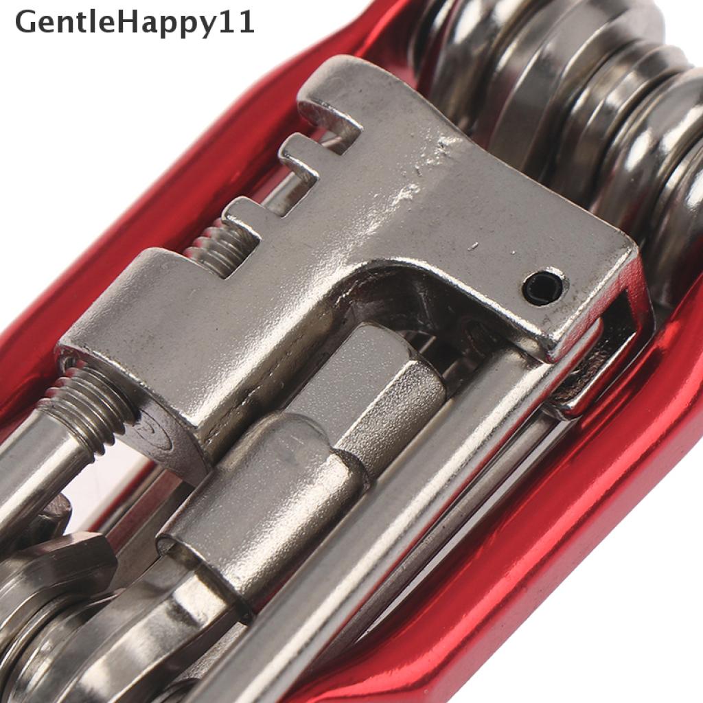 Gentlehappy Multitool Alat Perbaikan Sepeda Rantai Hex Spoke Wrench Obeng 11in1 Kit