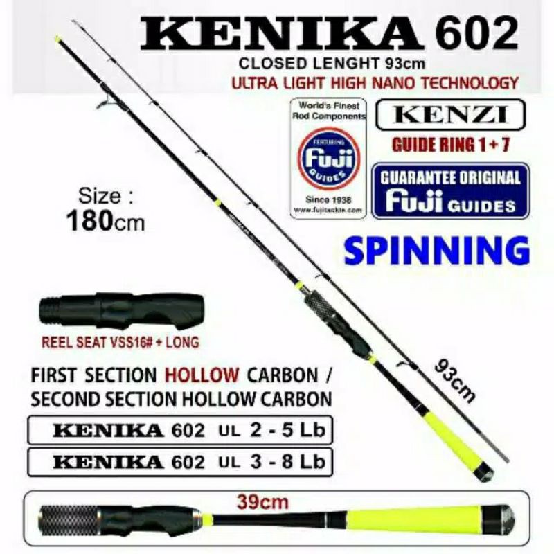 Joran UL KENZI KENIKA 2-5 lb ( Ring Fuji)