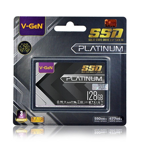 SSD 128GB V-GeN PLATINUM 2.5" SATA III