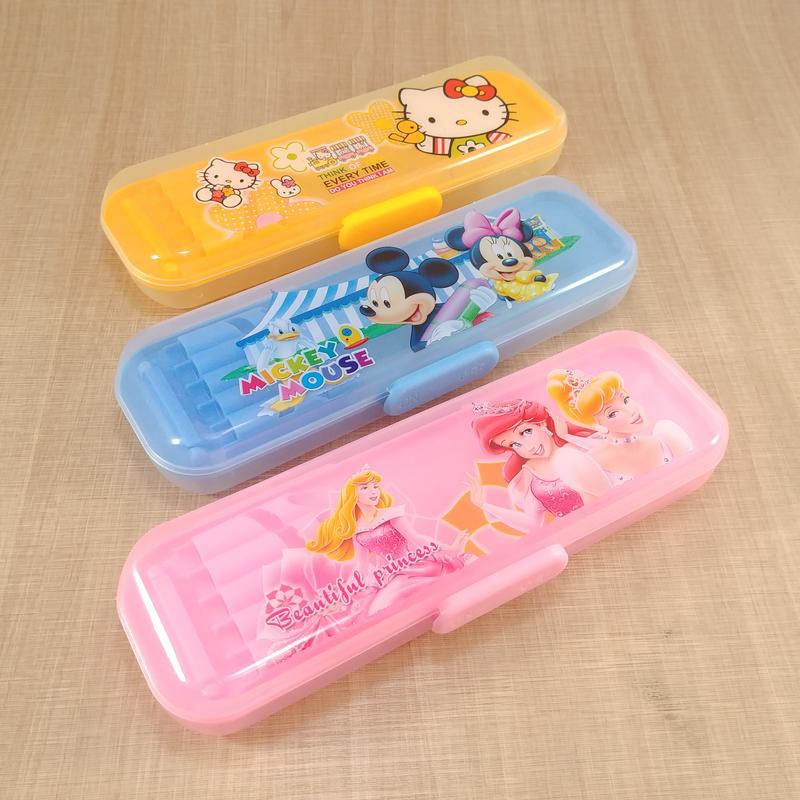 

pencase plastik A0232 gbr hello kitty, princess dan disney
