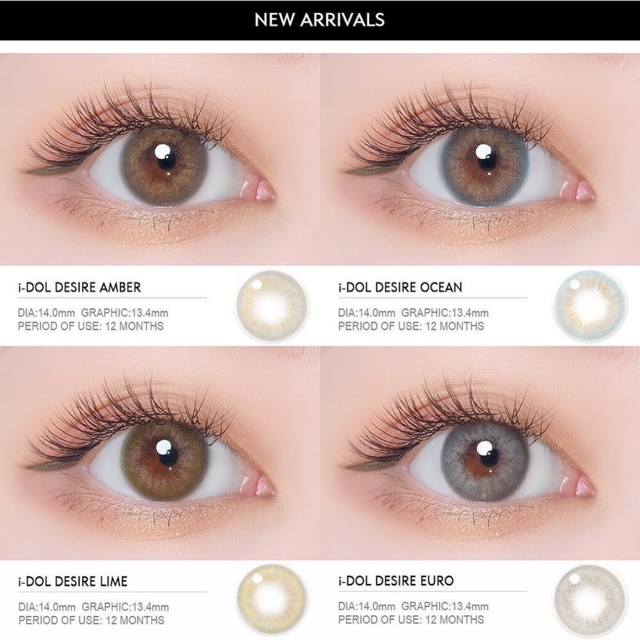 softlens idol desire amber euro ocean lime PUSBEL KOREAN ori korea