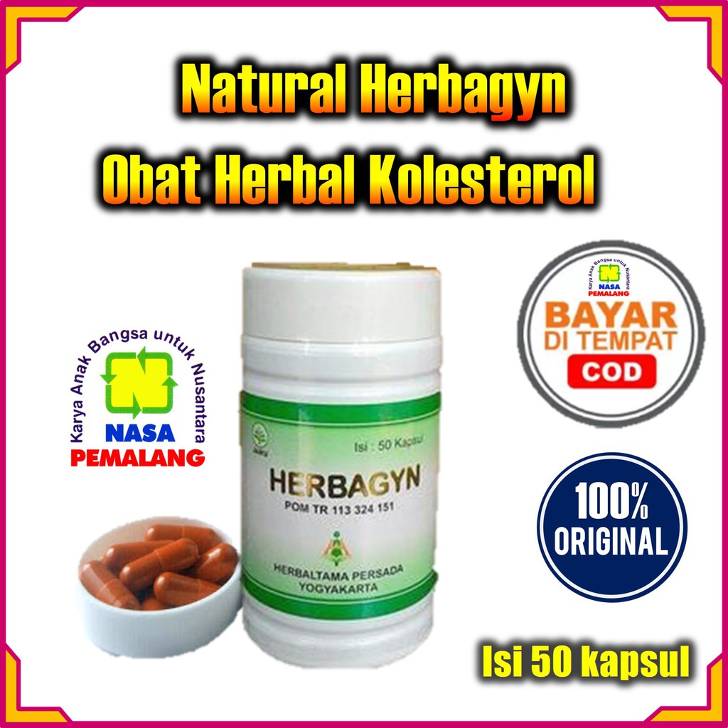 HERBAGYN OBAT HERBAL ORIGINAL NASA UNTUK KOLESTEROL ORIGINAL PRODUK NASA PEMALANG