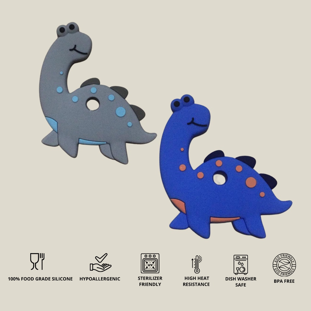 SILICONE BABY TEETHER PLECIOSAUR