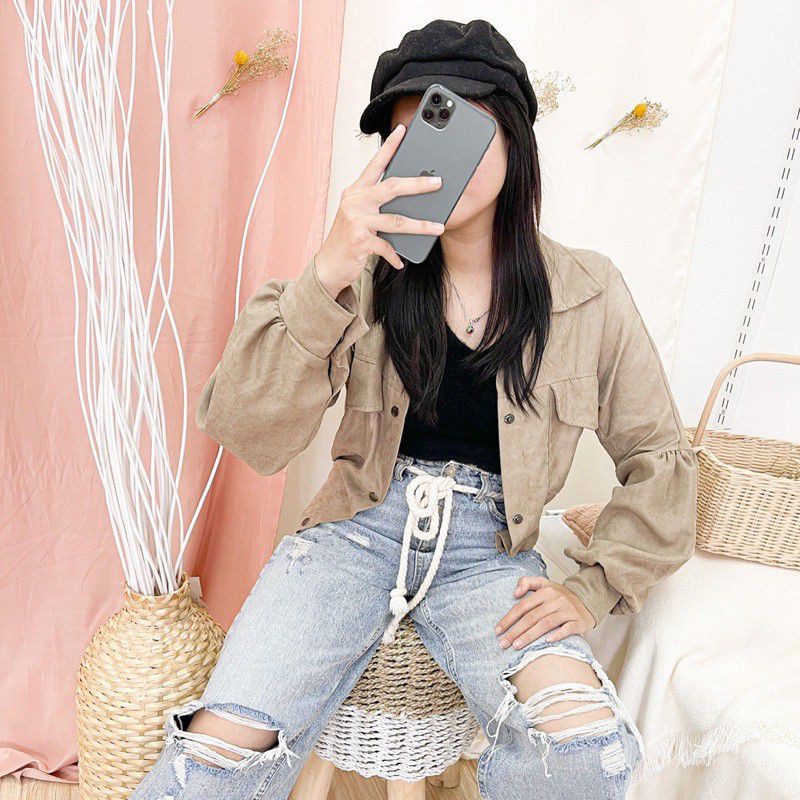 PARKA JACKET SUEDE STDR