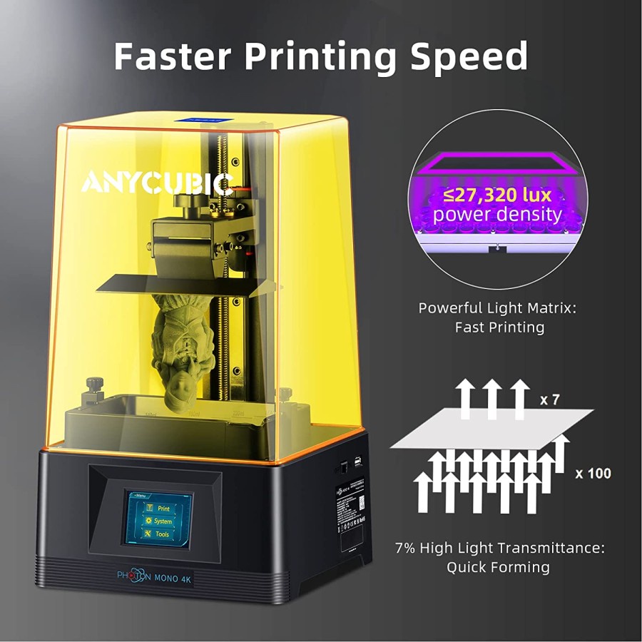 3D Printer Anycubic Photon Mono 4K LCD Ultra High Detail Resin