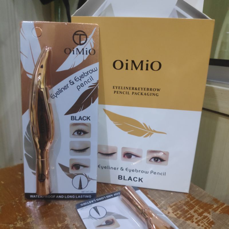 Oimio- Eyeliner&amp;eyebrow pencil -Bentuk daun