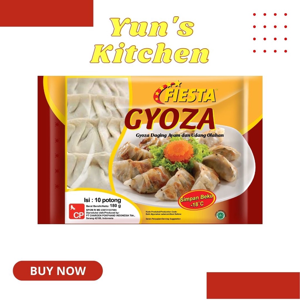 

Fiesta Gyoza 180gr - Isi 10 - Frozen Food