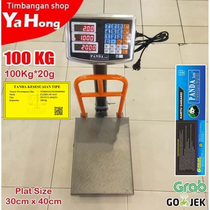 Timbangan Digital 100kg Timbangan Barang Paket Sembako PANDA SCALE