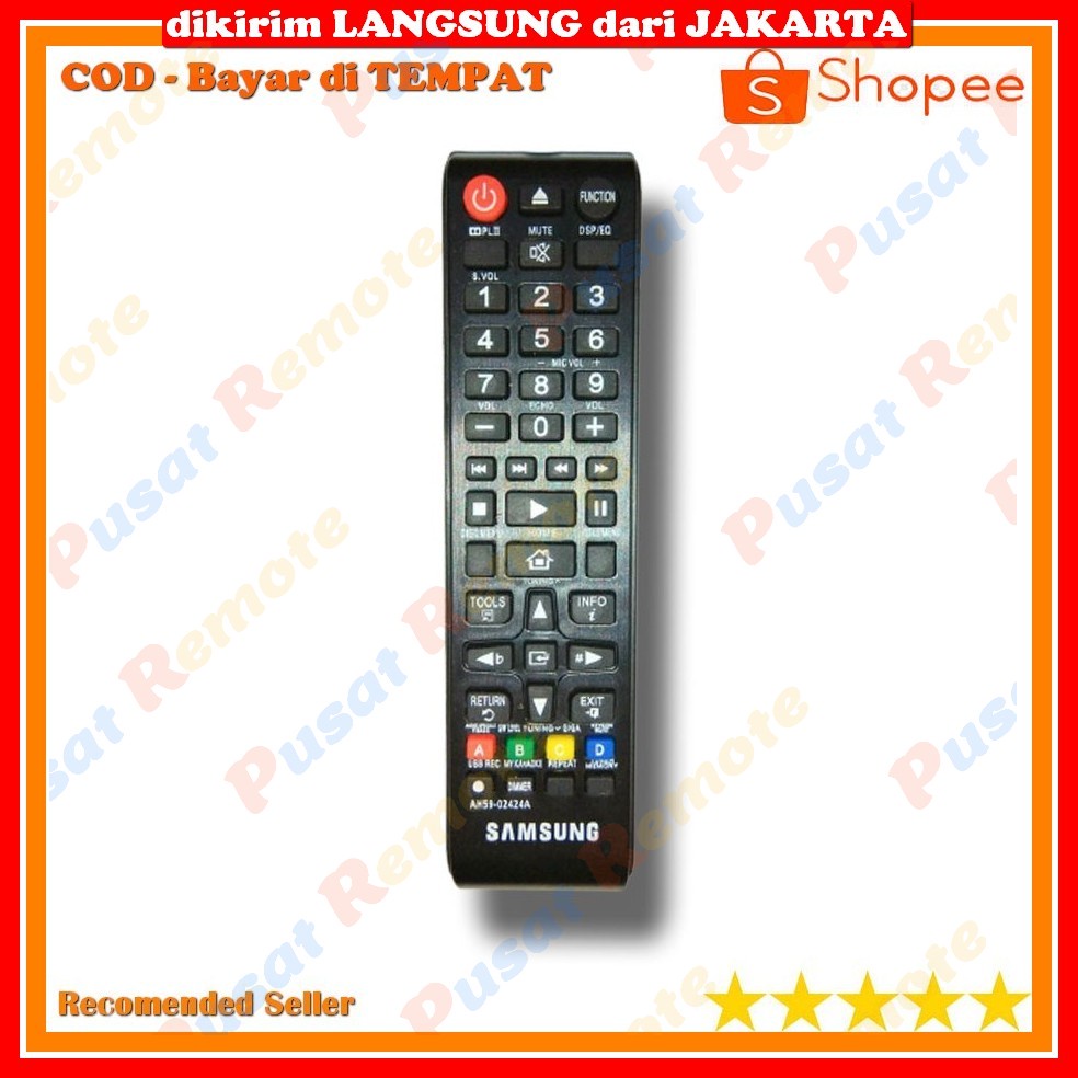 Remot/Remote Kontrol Untuk DVD SAMSUNG Bluray Blu Ray Home Theater Ah59-02424A Kualitas Baru & Gress