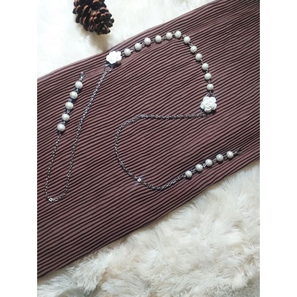 [READY] 1 set konektor dan strap masker mutiara