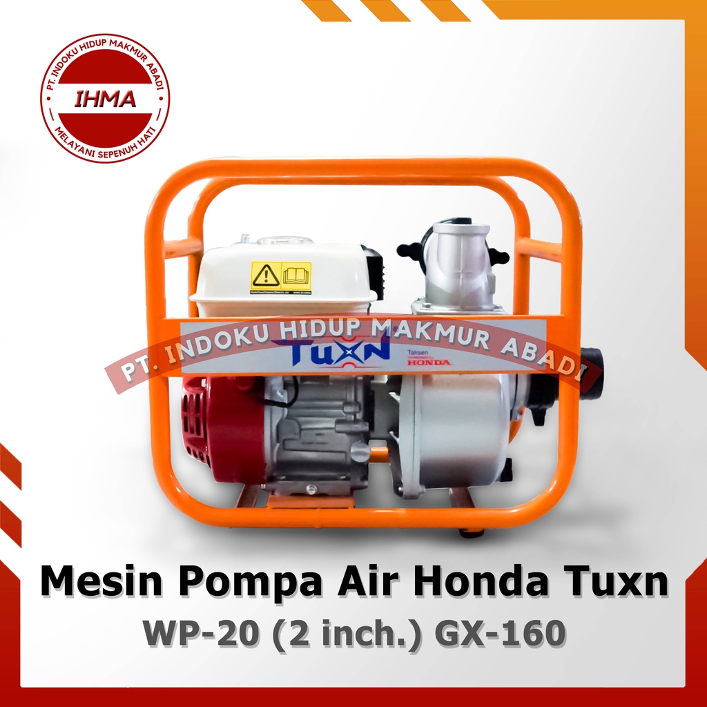 Mesin Pompa Air Honda Tuxn WP-20 (2 inch.) - Water Pump Honda GX-160