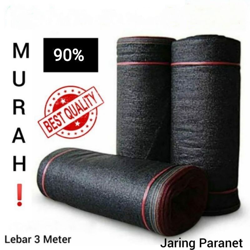 Paranet Lebar 3 meter 90% eceran paranet jaring paranet jaring tanaman jaring paranet tanaman jaring