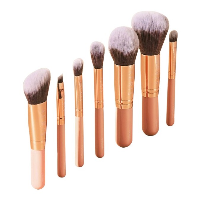 AERIS BEAUTE The Coral Travel (7 pcs Face & Eye Brush Set)