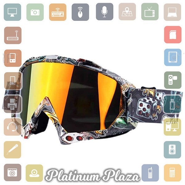 PHMAX Kacamata Goggles Ski Ice Skating Double Layers UV400 - A4 A5 - Black`2EUSZJ-