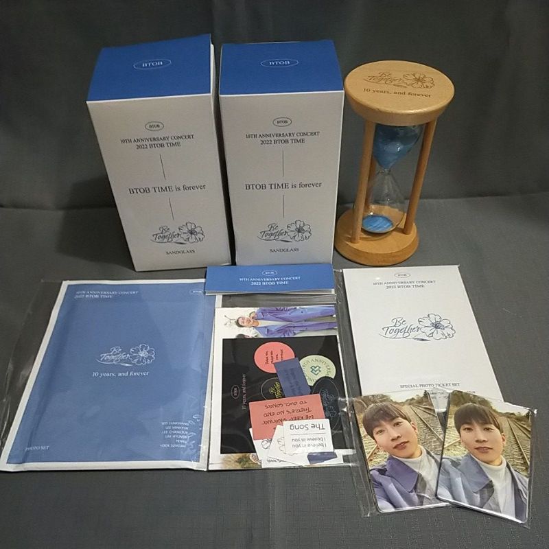 BTOB BE TOGETHER 10TH ANNIVERSARY CONCERT 2022 BTOB TIME MERCHANDISE MD SANDGLASS PHOTOSET PHOTO TIC