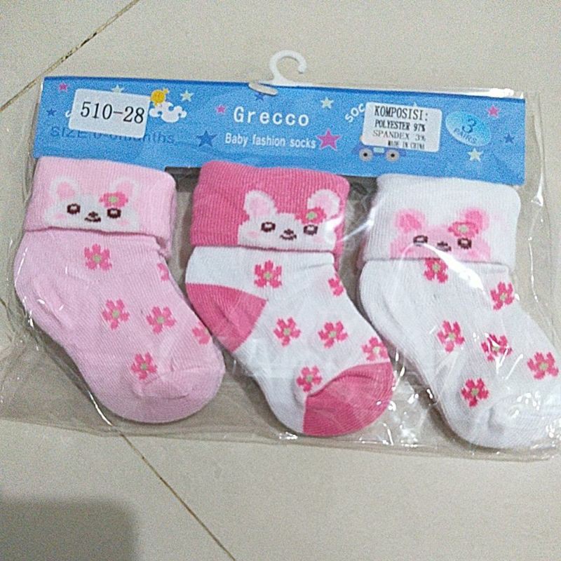 Kaus kaki baby renda 0-6month