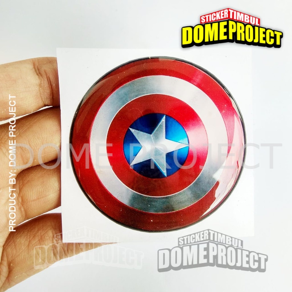 STIKER MOTOR LOGO CAPTAIN AMERICA STIKER EMBLEM LENTUR AKSESORIS SEPEDA MOTOR