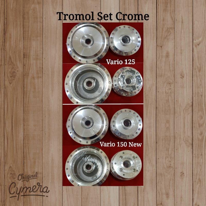 BVM Tromol Set Chrome Vario 125 & Vario 150 new