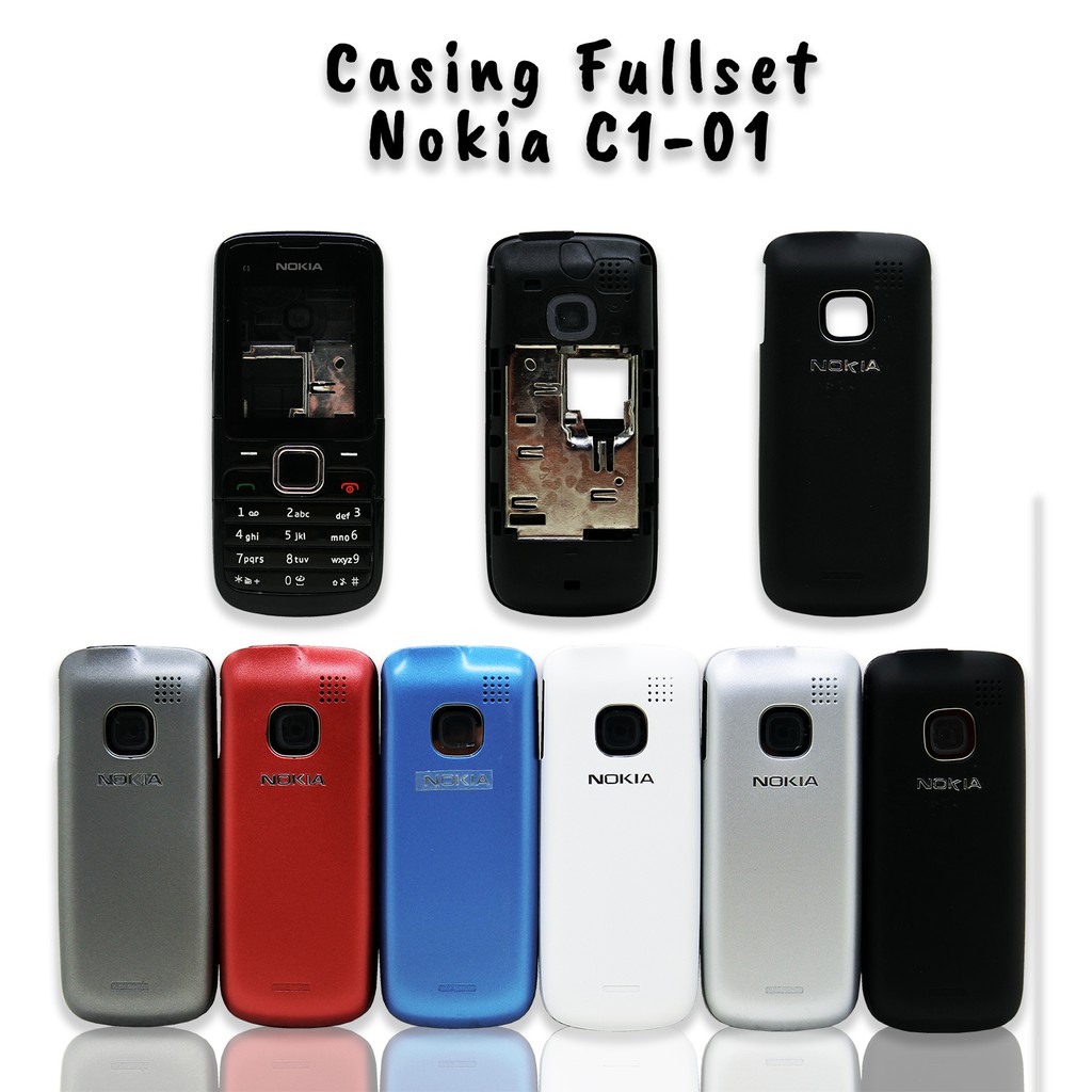 Casing/Kesing/Cs/Nokia C1 01 Fullset Plus Tulang