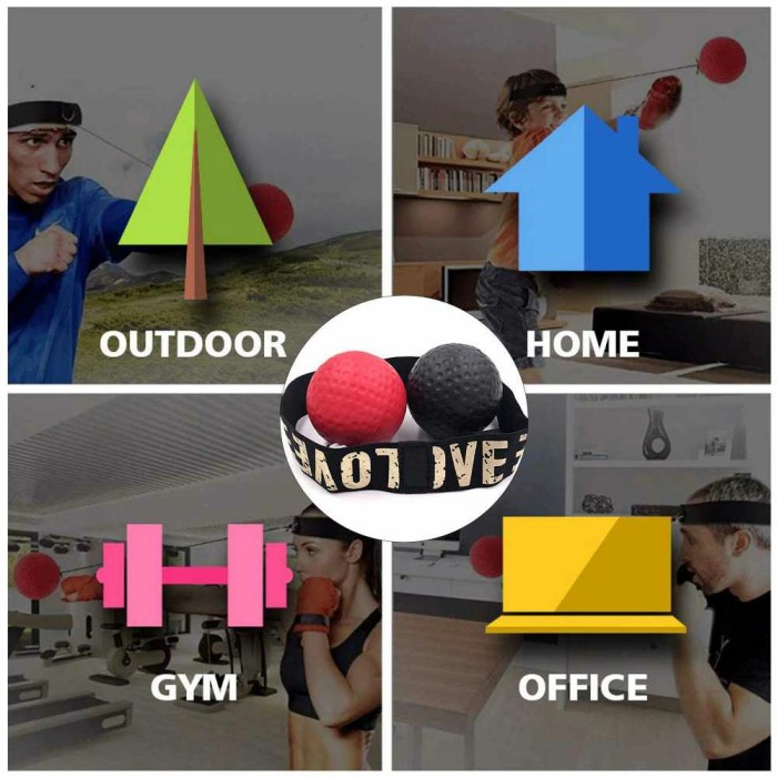 Jusenda Punching Reflex Ball Samsak Tinju Speed Punching 20g