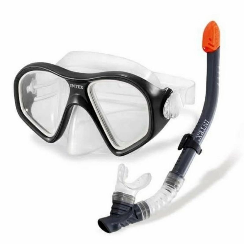 INTEX Set Snorkel Dewasa - Alat Snorkeling Kacamata &amp; Selang Selam Diving