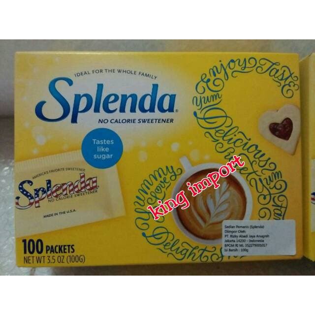 

SPLENDA SUGAR 100'S