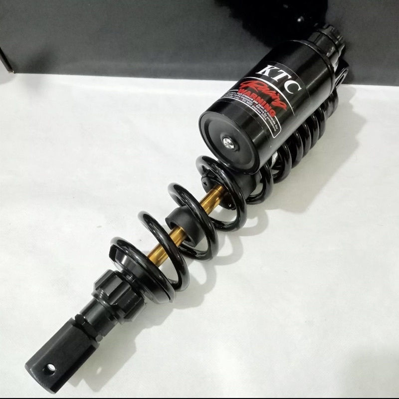 Shockbreaker matic shock belakang tabung atas ktc extrme full black As Gold  ukuran 330mm Vario Scoopy Beat Fino Vario 125 Vario 150 Dll