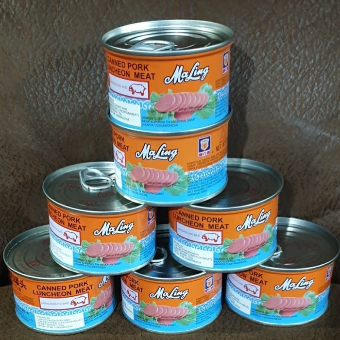 

5ds45ss Pork Luncheon Babi Ma-Ling Merk Tts @170Gram (Kaleng Kecil) Xa20X1