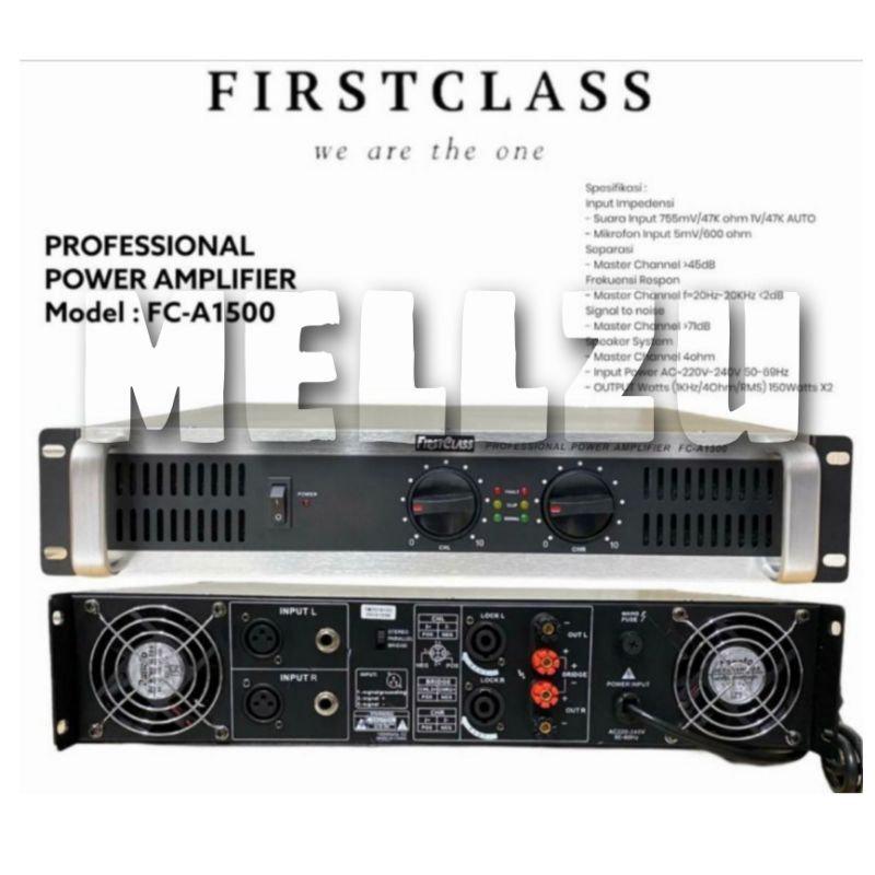 Power Firstclass FC A 1500 Original Amplifier FC A1500