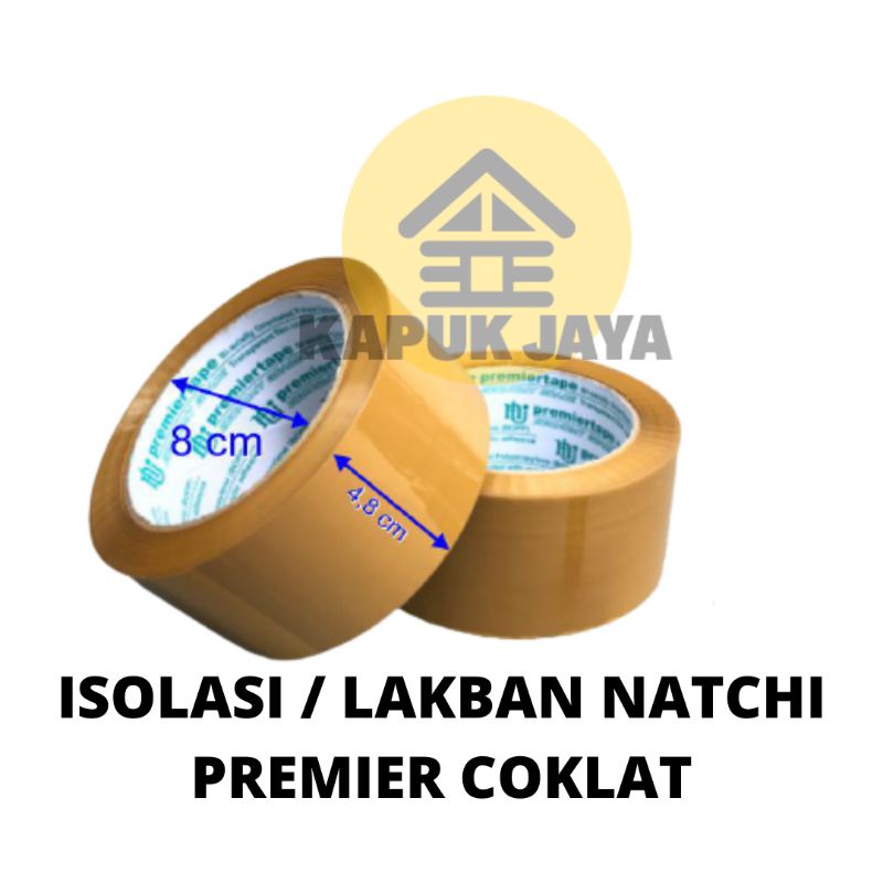

Lakban/ Isolasi Nachi Premier Coklat Tebal & Melekat Kuat
