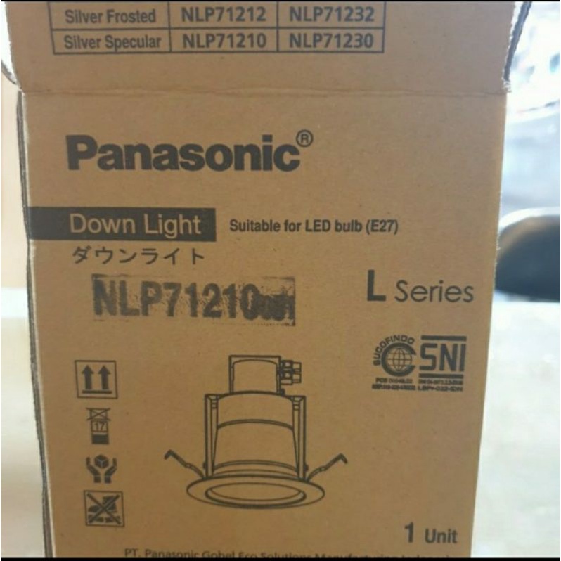 DOWNLIGHT PANASONIC 3 INCH 3,5 INCH PUTIH REFLEKTOR POLOS NLP71210