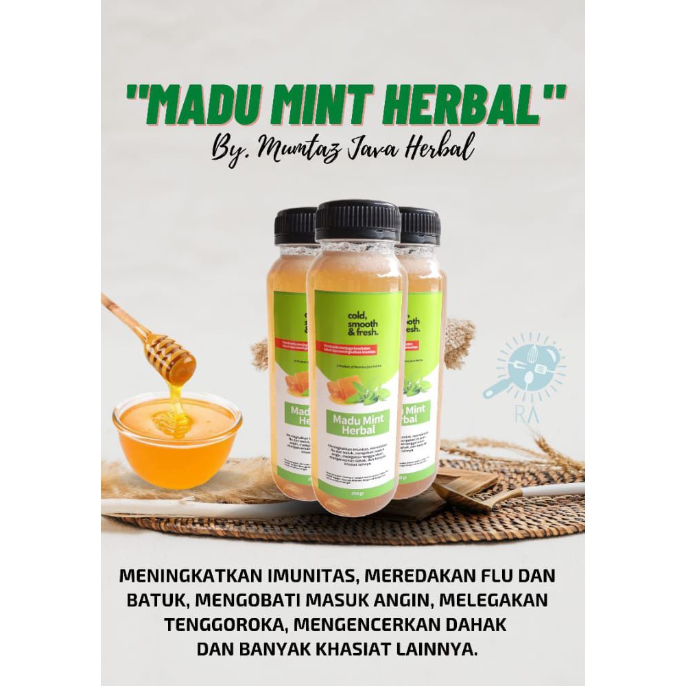 

Madu varian herbal 350 gr/pereda hidung mampet/obat sakit tenggorokan /rasanya enak100% ORIGINAL