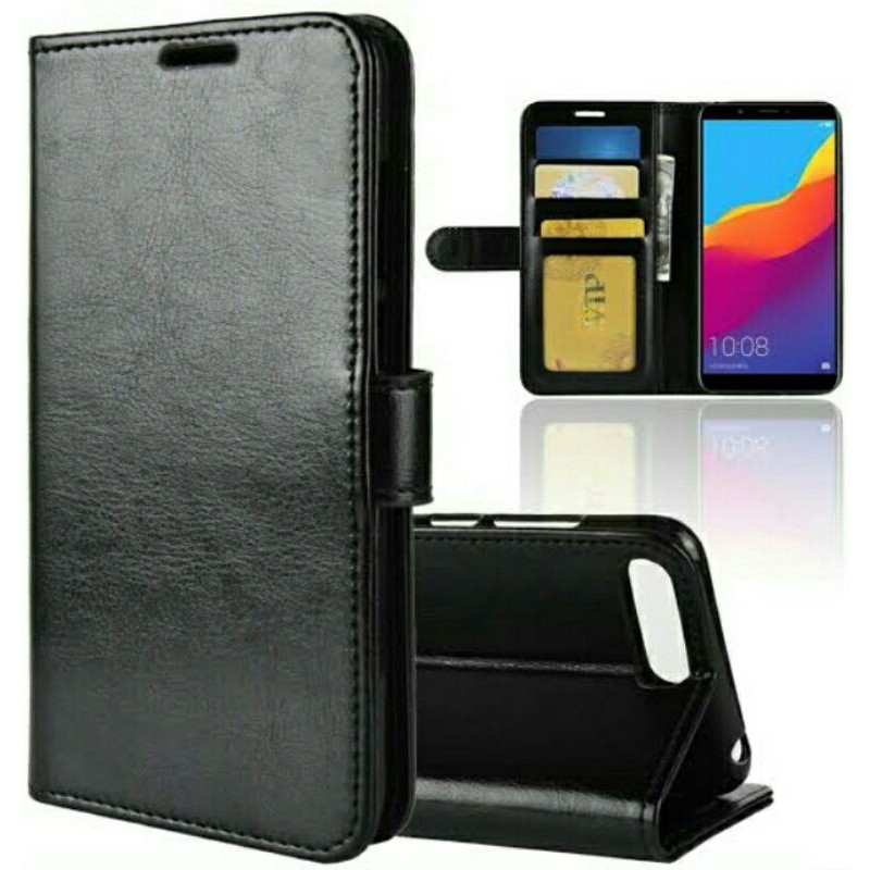 Case Oppo A9 2020 / A5 2020 Leather Flip Cover Wallet Case Kulit Casing Dompet
