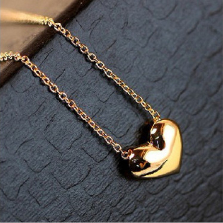 Kalung Love Mini Cantik Aksesoris Fashion /Kalung Love Rantai Lapis Emas Dengan Liontin Love Import
