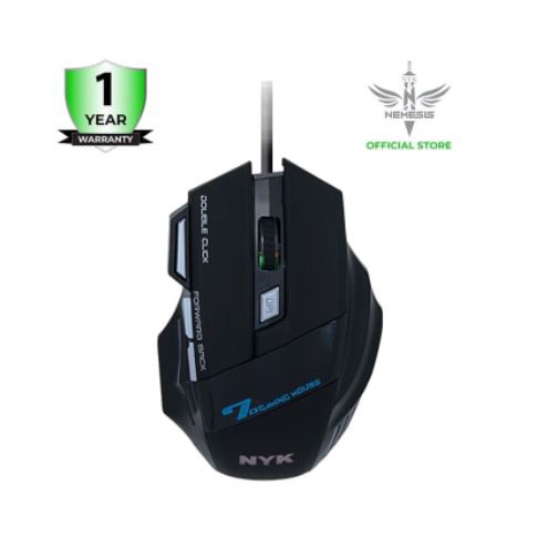 Mouse gaming nyk nemesis wired usb 2.0 optical 2400dpi 7d led double click for pc laptop scorpion G-07 - Mice kabel G07